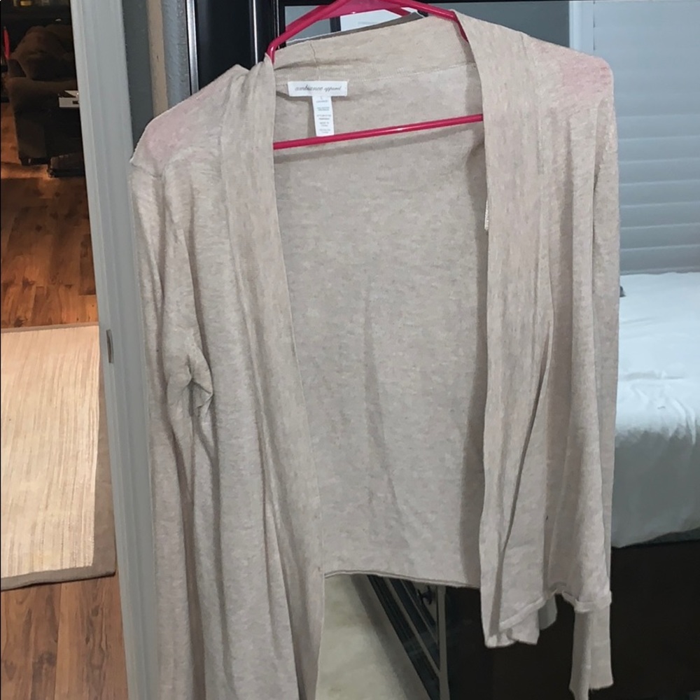 Tan cardigan